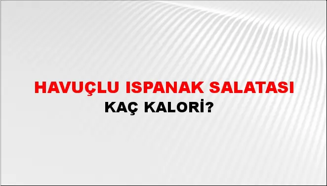 Havuçlu Ispanak Salatası Havuçlu Ispanak Salatası