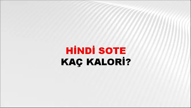 Hindi Sote