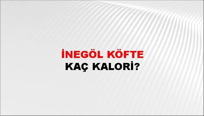 İnegöl Köfte
