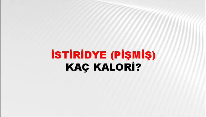 İstiridye (Pişmiş) İstiridye (Pişmiş)