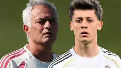 Arda Güler'in golü sonrası Mourinho'nun görüntüsü olay! Saniye saniye yayına yansıdı Arda Güler'in golü sonrası Mourinho'nun görüntüsü olay! Saniye saniye yayına yansıdı