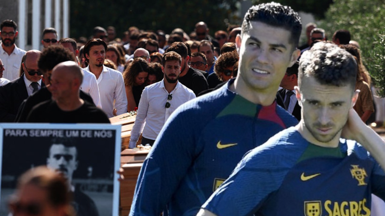 Yerin dibine sokulan Cristiano Ronaldo meğer bu yüzden Jota'nın cenaze törenine katılmamış