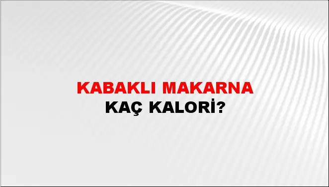 Kabaklı Makarna Kabaklı Makarna