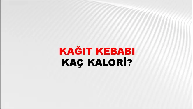 Kağıt Kebabı