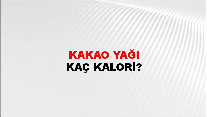 Kakao Yağı