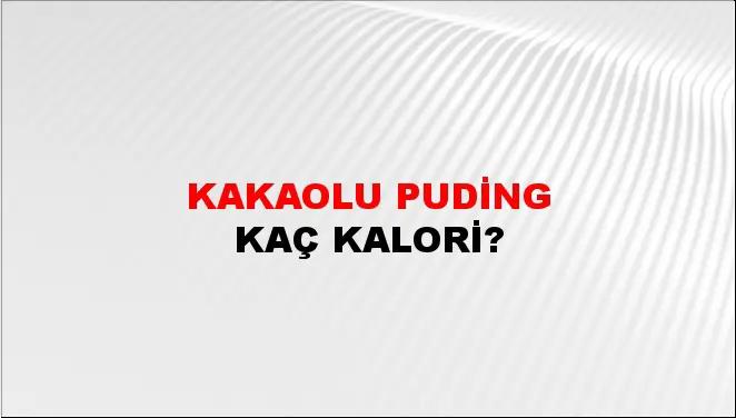 Kakaolu Puding Kakaolu Puding