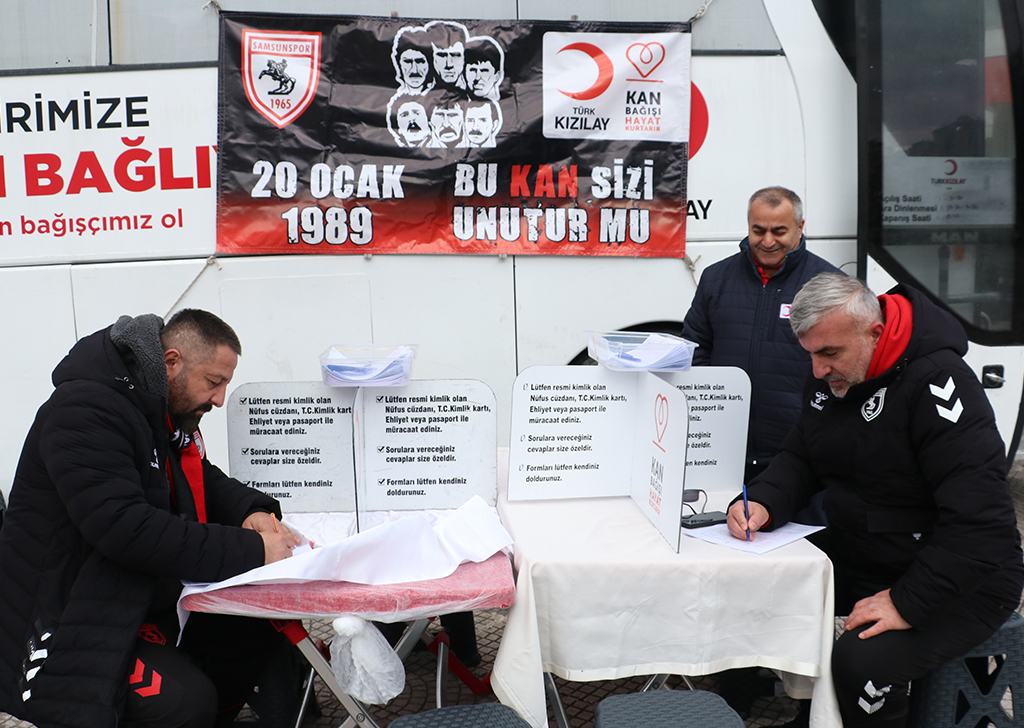 Samsunspor kafilesinin geçirdiği kazanın 37. yılında kan bağışı kampanyası