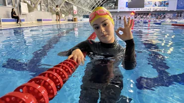 Milli dalgıç Kardelen Çarpar gözünü dünya şampiyonasına dikti