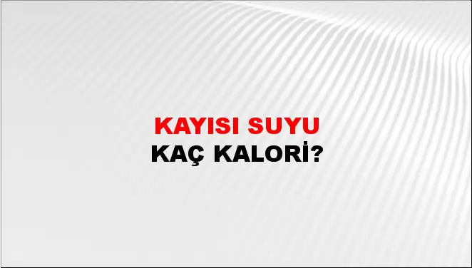 Kayısı Suyu