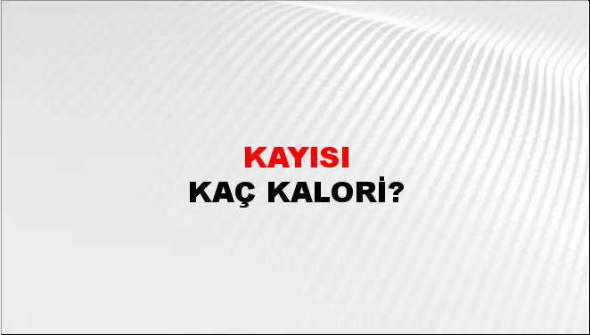 Kayısı