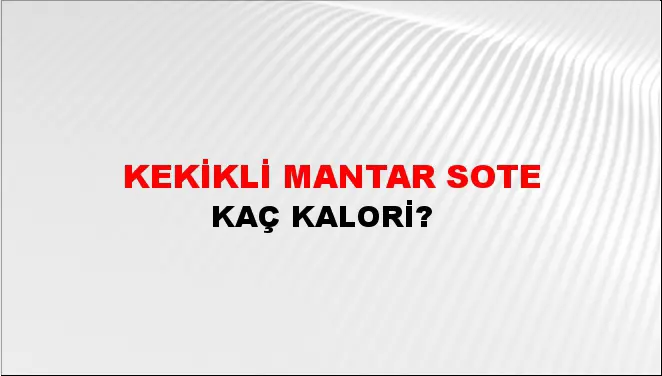 Kekikli Mantar Sote Kekikli Mantar Sote