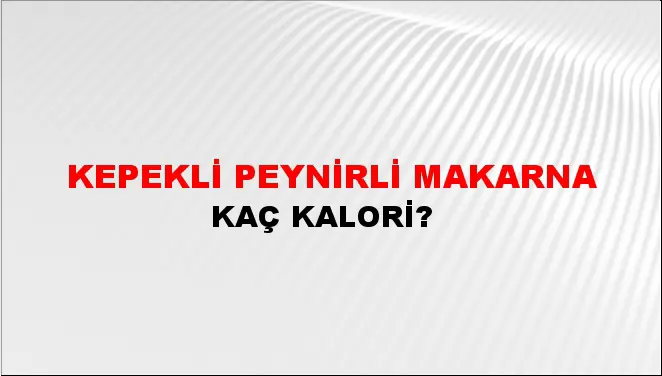 Kepekli Peynirli Makarna Kepekli Peynirli Makarna