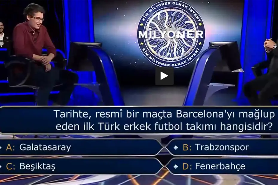 Milyoner'de 500 bin liralık futbol sorusu! Cevabı Trabzonspor - 2