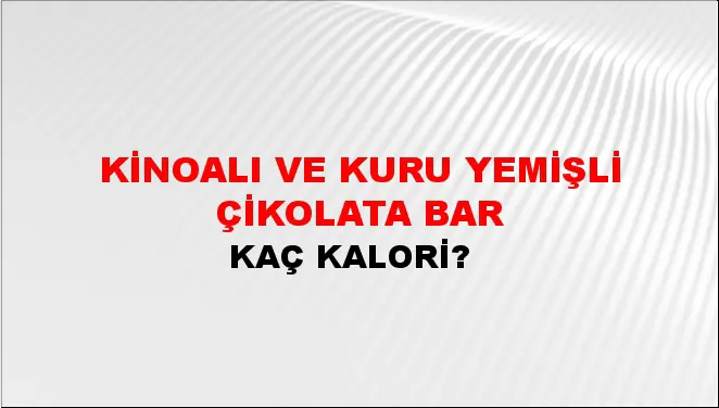 Kinoalı Ve Kuru Yemişli Çikolata Bar