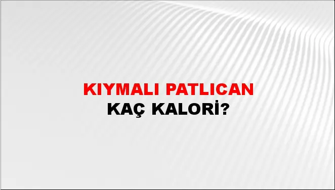 Kıymalı Patlıcan