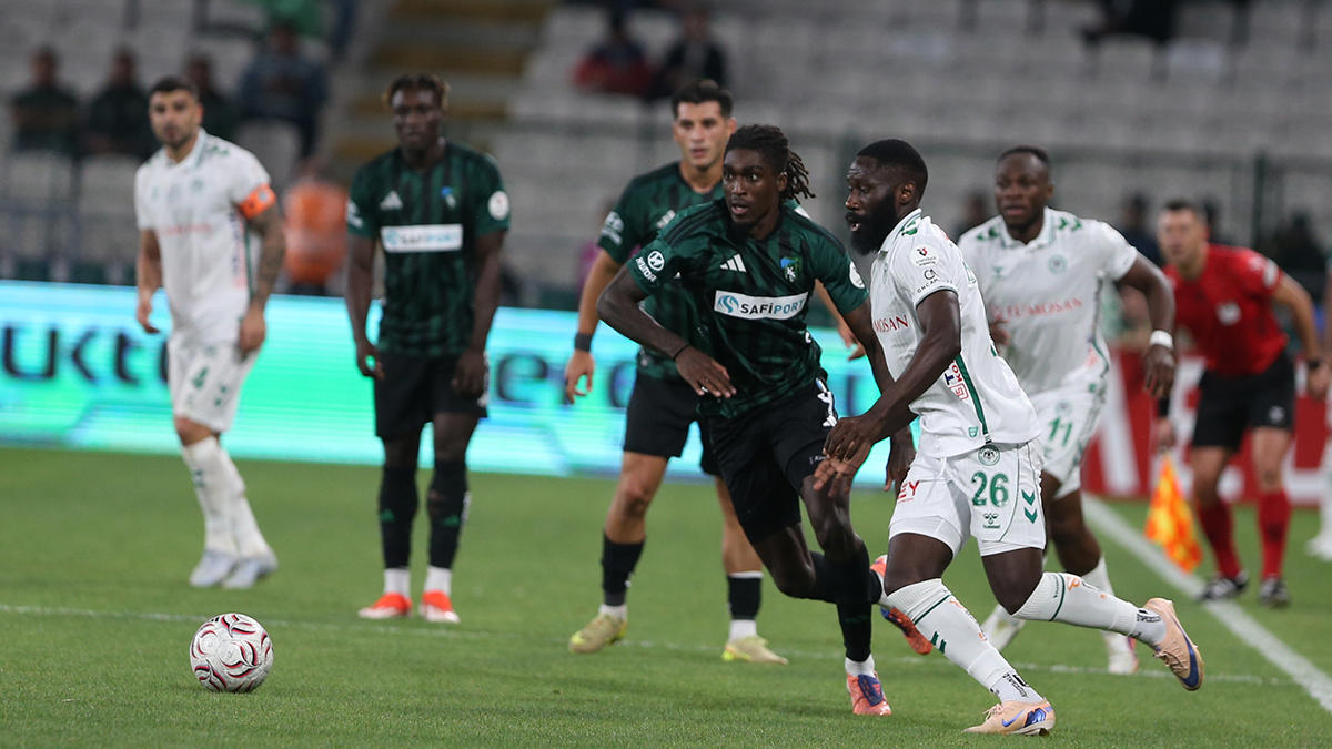 Kocaelispor, Konya deplasmanında ikinci yarıda geri döndü