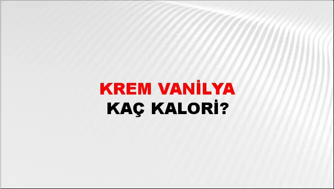 Krem Vanilya Krem Vanilya
