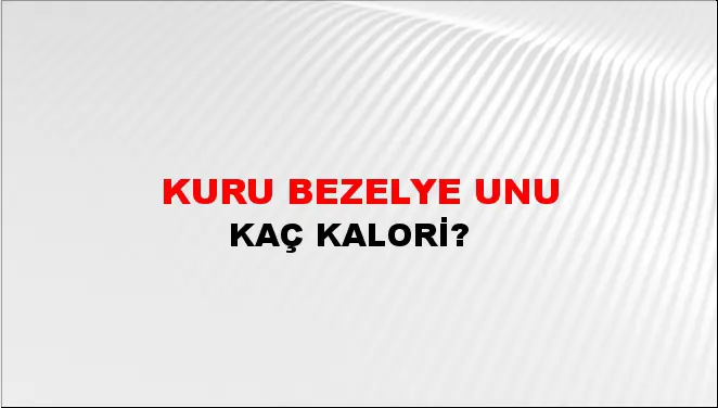 Kuru Bezelye Unu
