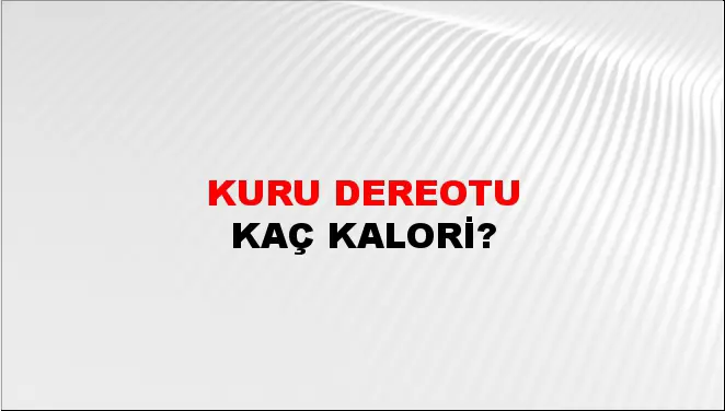 Kuru Dereotu