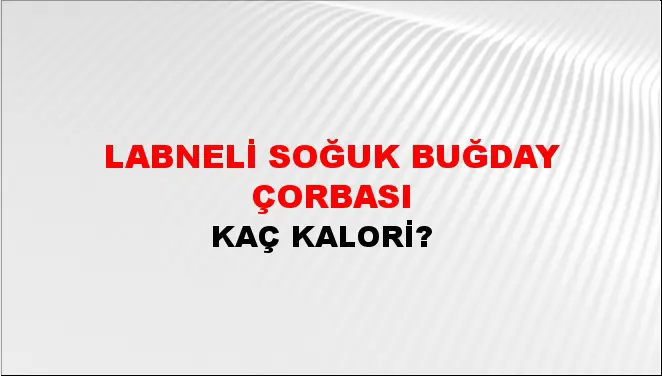 Labneli Soğuk Buğday Çorbası