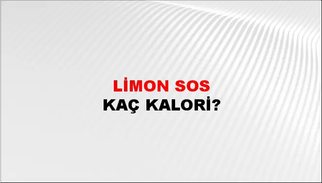 Limon Sos