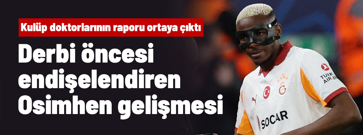Eyvah! Derbi öncesi Galatasaraylıları kaygılandıran Osimhen gelişmesi yaşandı