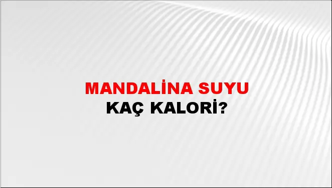 Mandalina Suyu Mandalina Suyu