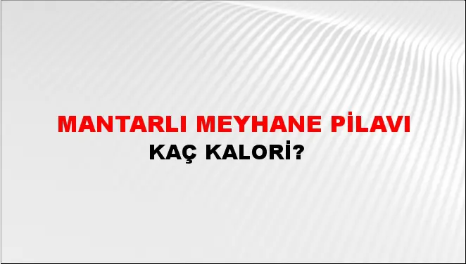 Mantarlı Meyhane Pilavı Mantarlı Meyhane Pilavı