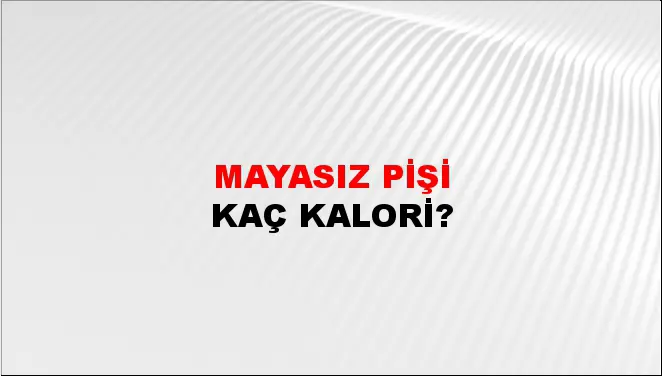 Mayasız Pişi Mayasız Pişi