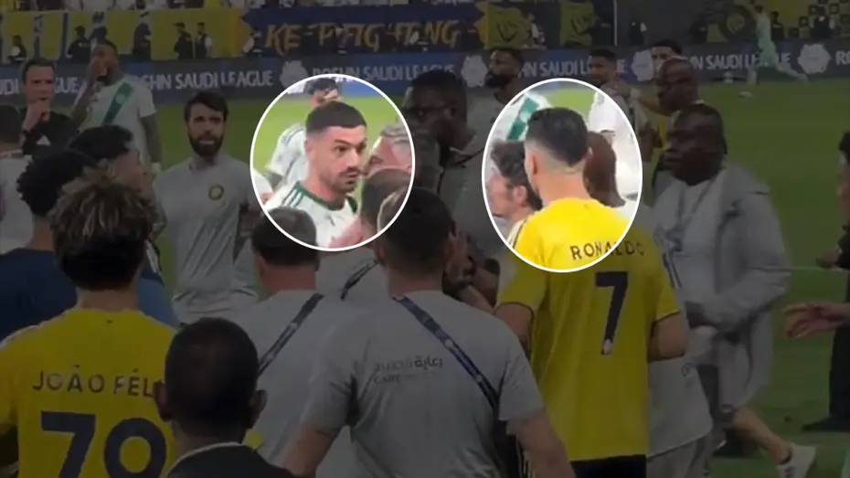 Merih Demiral, Cristiano Ronaldo'nun üzerine yürüdü, ortalık fena karıştı!