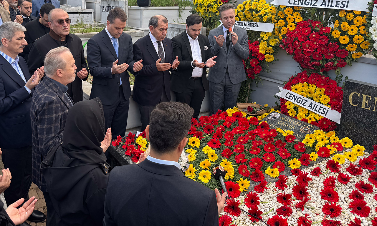 Galatasaray'ın eski başkanı Mustafa Cengiz, vefatının dördüncü yılında kabri başında anıldı