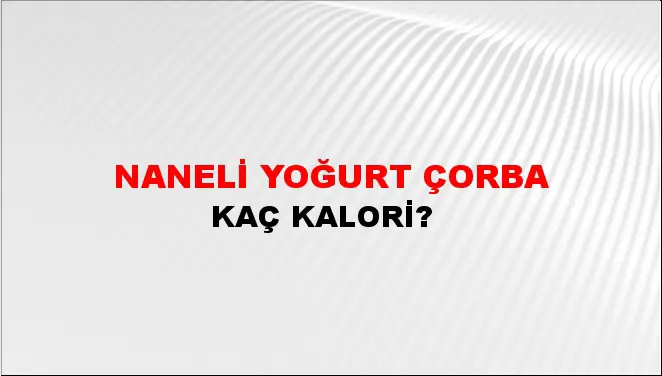 Naneli Yoğurt Çorba Naneli Yoğurt Çorba