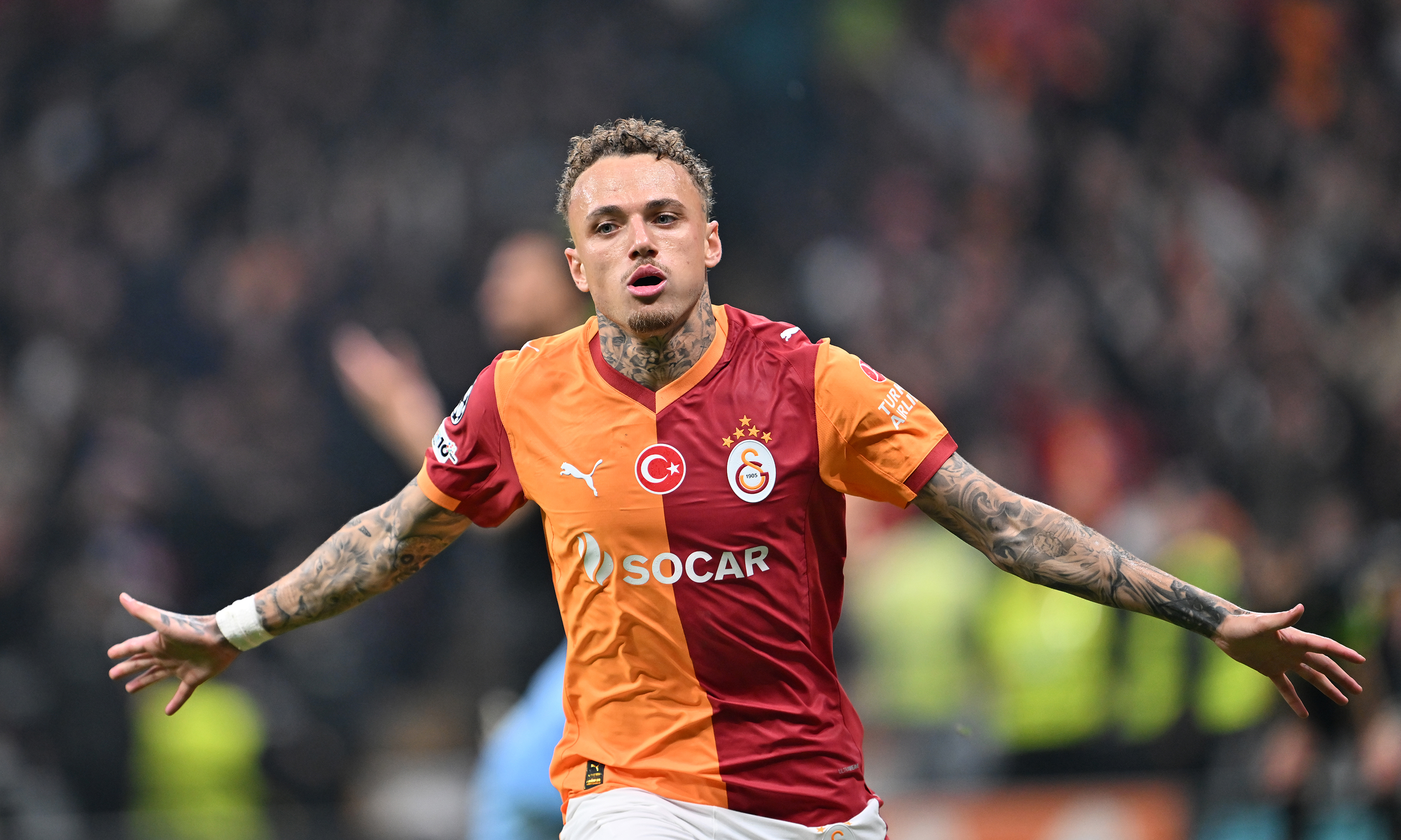 Galatasaray'da Abdülkerim Bardakcı, Noa Lang, Davinson Sanchez ve Ismail Jakobs kart sınırında bulunan isimler.
