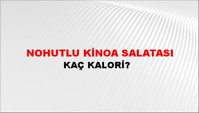 Nohutlu Kinoa Salatası Nohutlu Kinoa Salatası