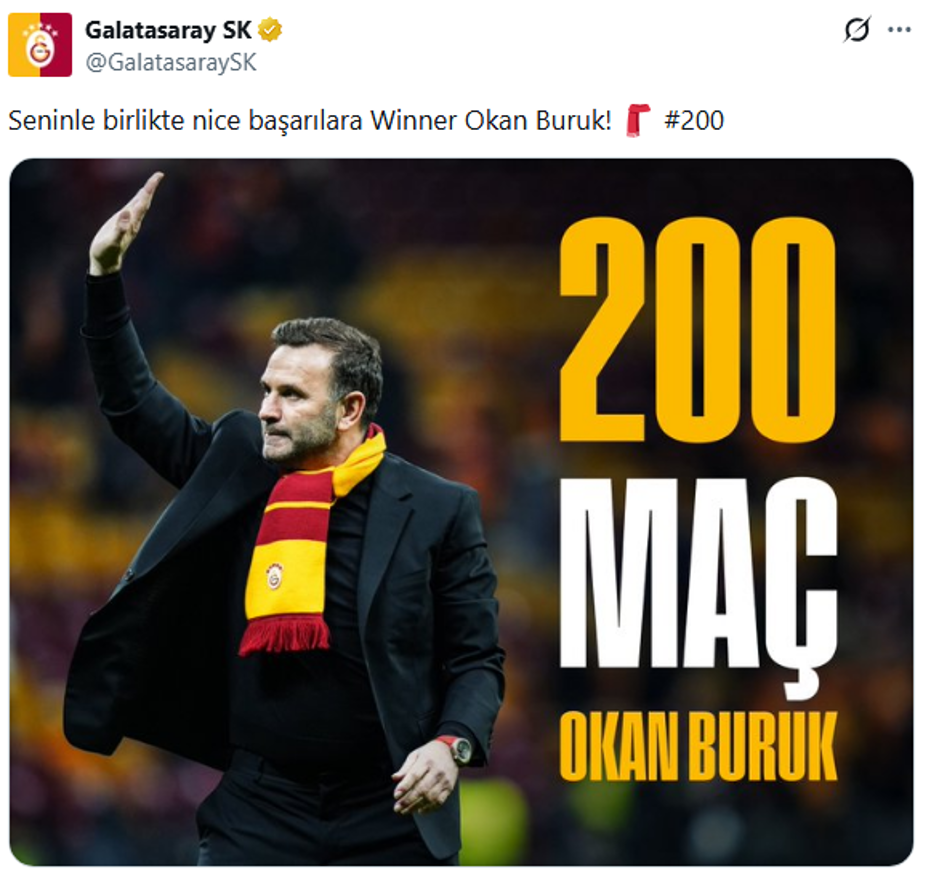 Galatasaray'dan Okan Buruk paylaşımı - 4 Galatasaray'dan Okan Buruk paylaşımı - 4