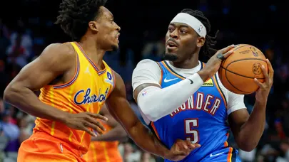 Oklahoma City Thunder seriyi deplasmanda sürdürdü: Üst üste 5. galibiyet