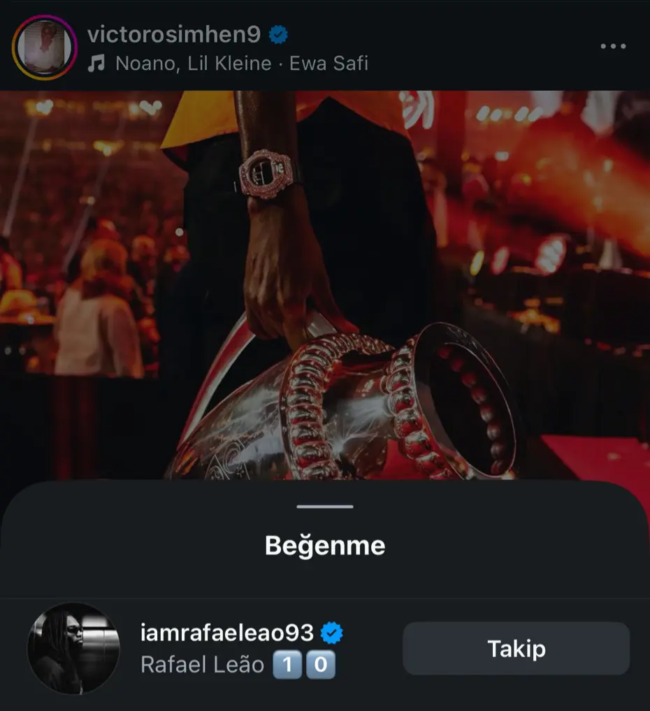 Transferin gözde ismi Rafael Leao'dan olay hareket: Galatasaray'ın şampiyonluğuna yakın takip - 3