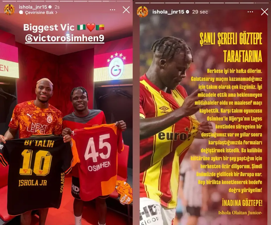Osimhen'le formasını değiştirince olanlar oldu! Tepkiler üzerine özür diledi - 2