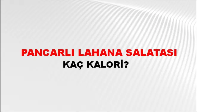 Pancarlı Lahana Salatası Pancarlı Lahana Salatası