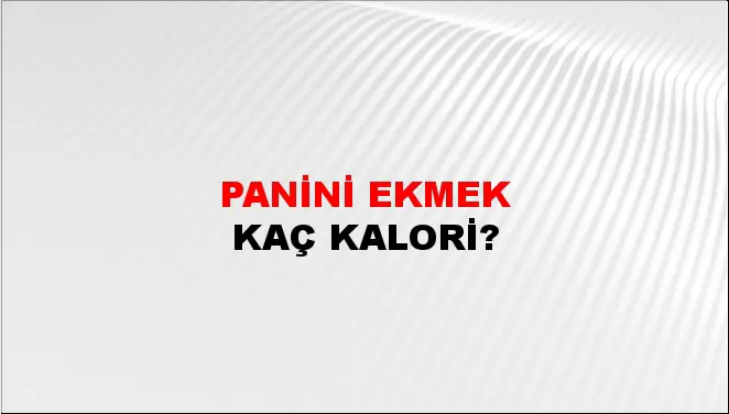Panini Ekmek