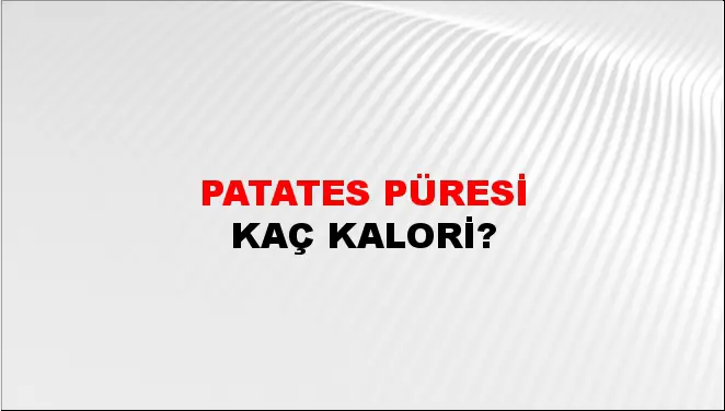Patates Püresi
