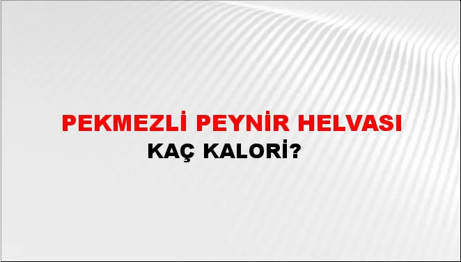 Pekmezli Peynir Helvası Pekmezli Peynir Helvası