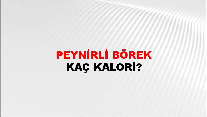 Peynirli Börek