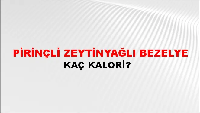 Pirinçli Zeytinyağlı Bezelye Pirinçli Zeytinyağlı Bezelye