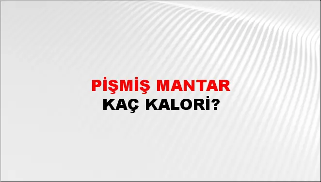 Pişmiş Mantar Pişmiş Mantar