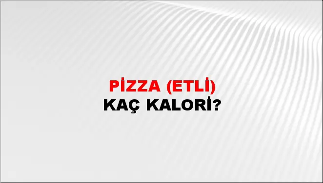 Pizza (Etli)