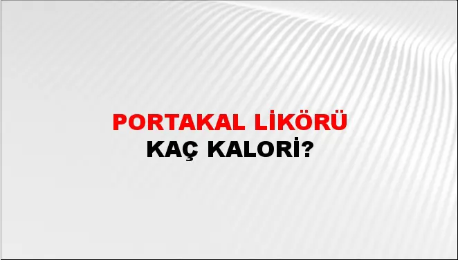 Portakal Likörü
