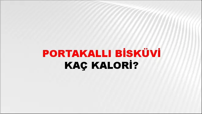 Portakallı Bisküvi