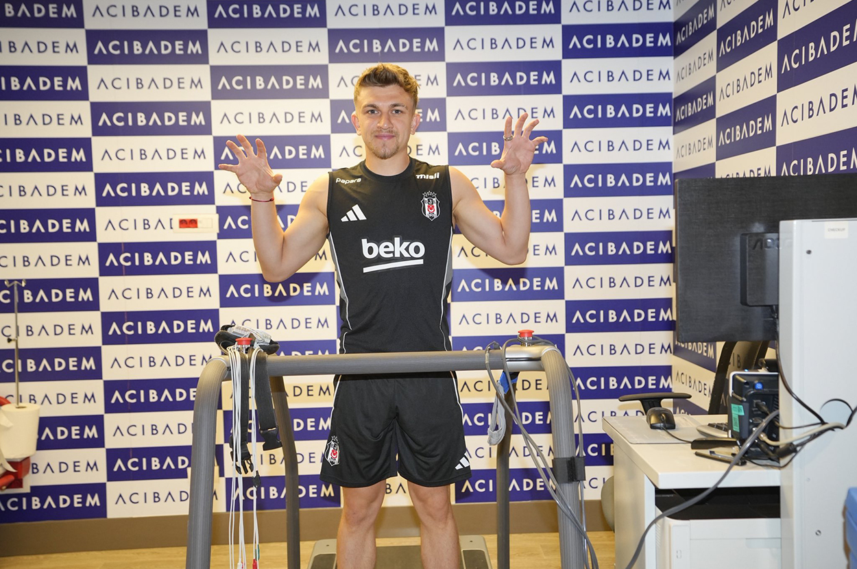 Beşiktaş'ın yeni transferi Rıdvan Yılmaz'a sağlık kontrolü
