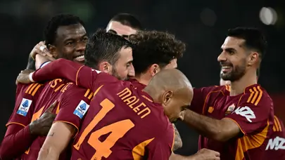 Roma evinde 3 puanı 3 golle aldı